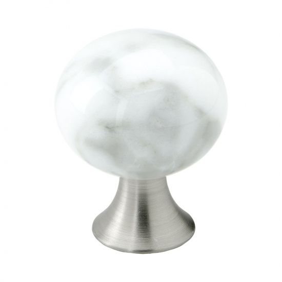 Cabinet Knob Bead Straight Carrara Marble Pullsonline Co Uk