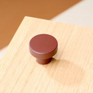 Toniton Circular Knop - Reddish Brown