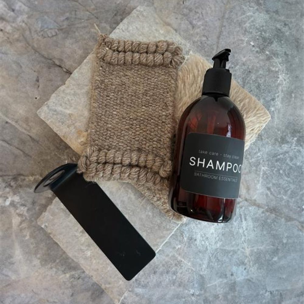 Selvklæbende Etiket - Shampoo - Mat Sort