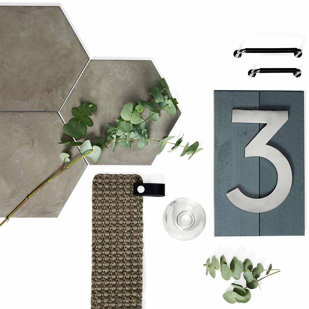 Husnummer Home - Rustfrit Stål