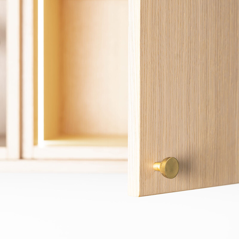 Knop Copenhagen - 25mm - Rå/Poleret Messing