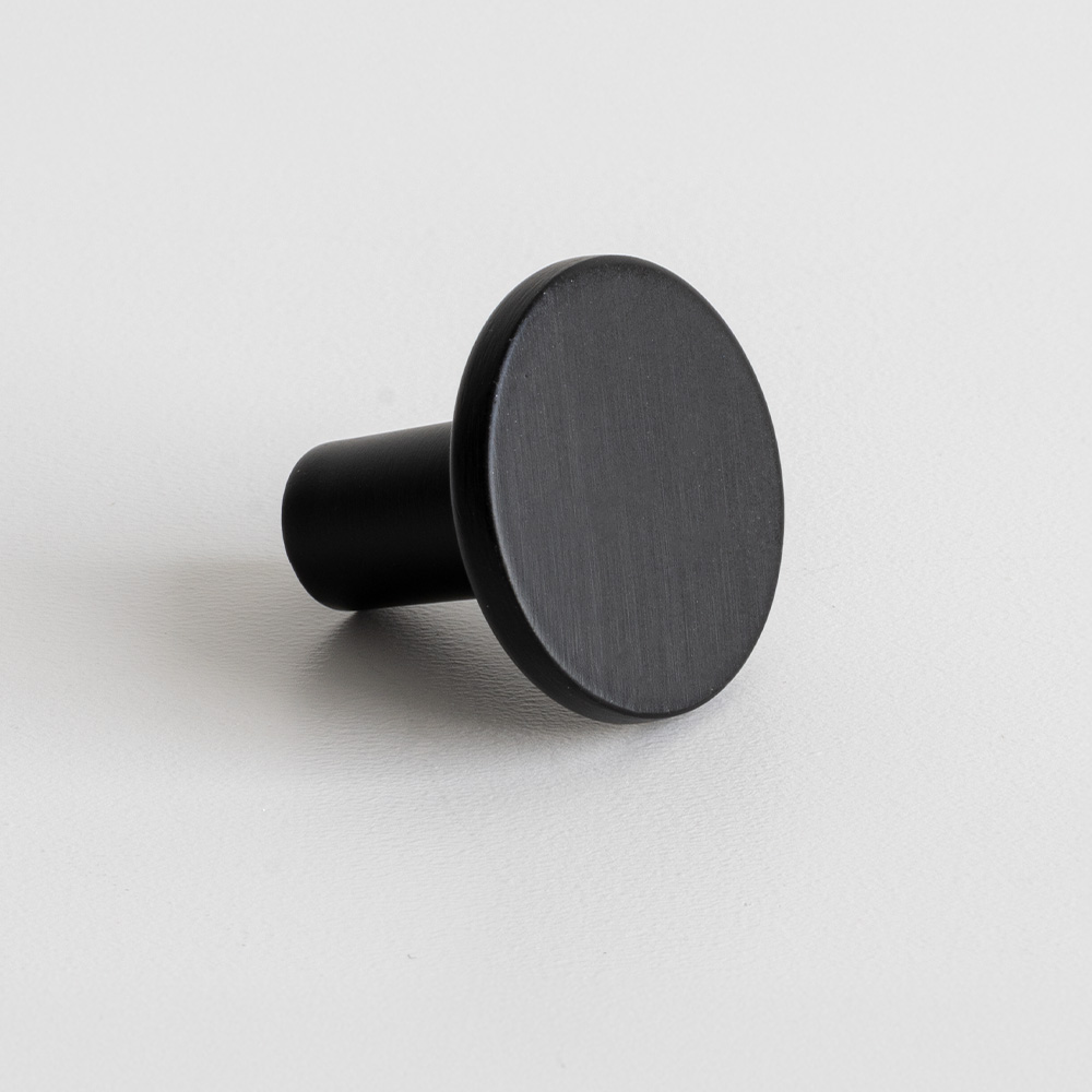 Knop Lund - 25mm - Mat Sort