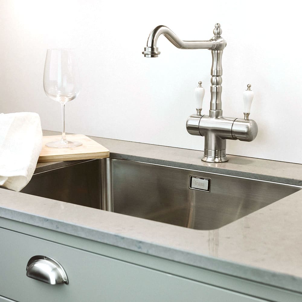 Blandingsbatteri Oslo Retro - Rustfrit Stål Old Silver