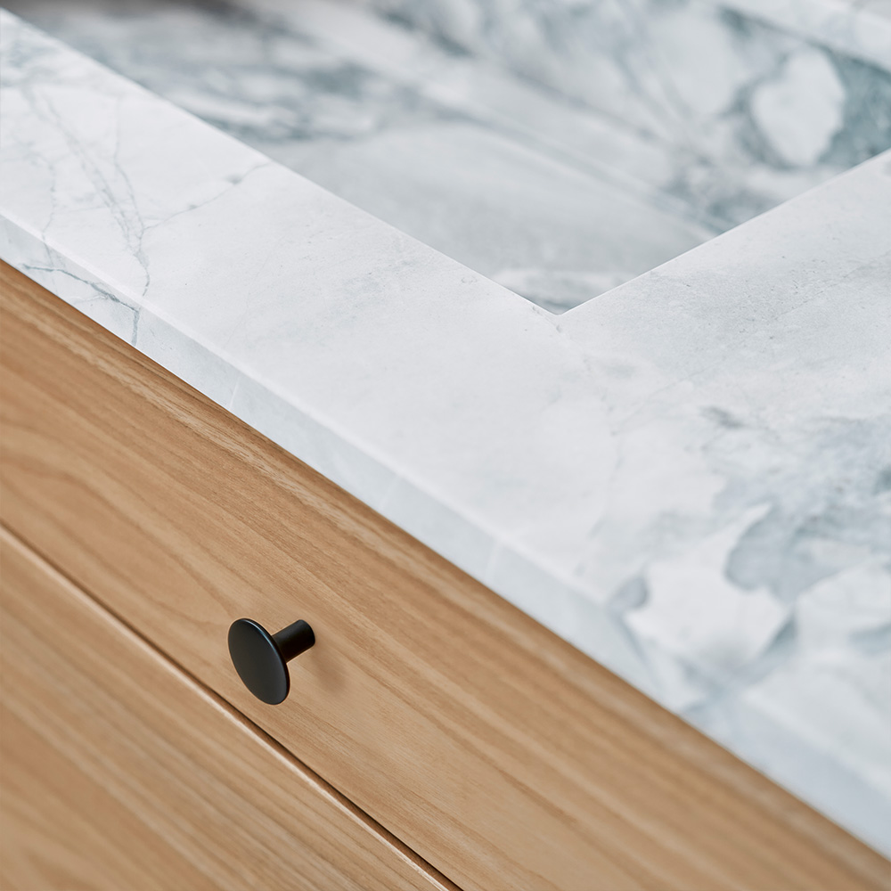 Knop Tango - 30mm - Mat Sort