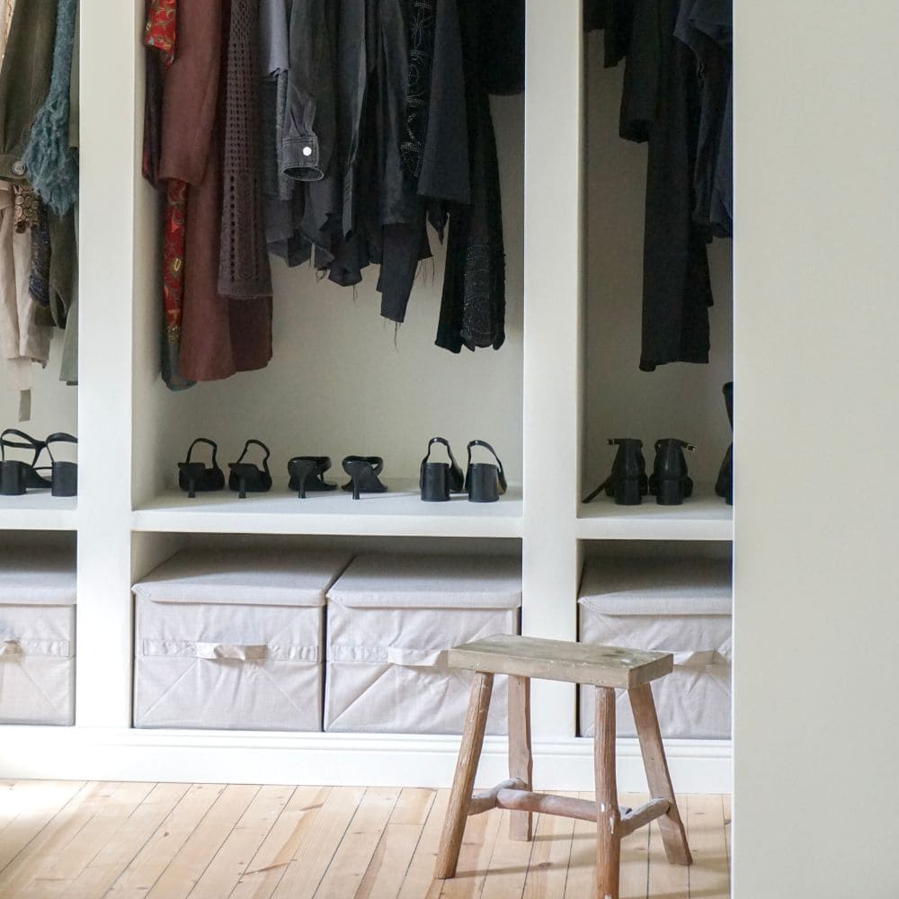 Opbevaringsboks med låg - Beige