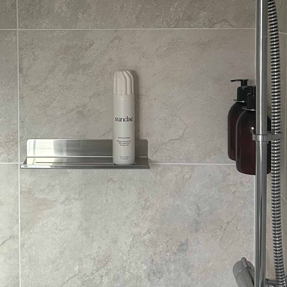 Brusehylde Base - Børstet Rustfrit Stål Finish