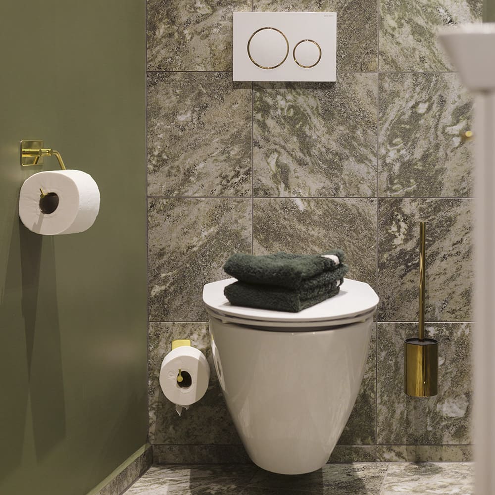 Badeværelsessæt Base 220 - Poleret Messing