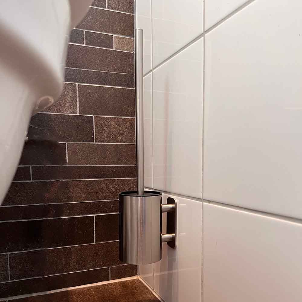 Solid Toiletbørste - Børstet Rustfrit Stål