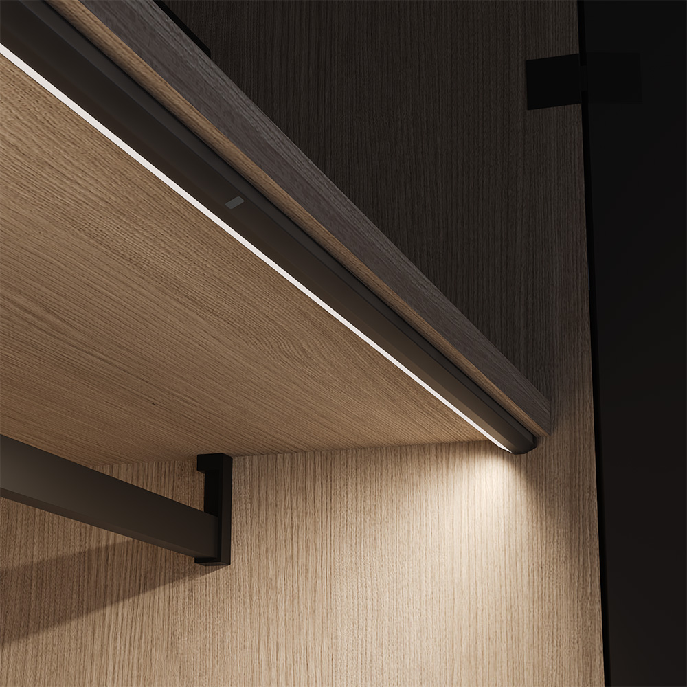 LED-Profil Sidy UHE IFR DX 24V 2700K - Sort