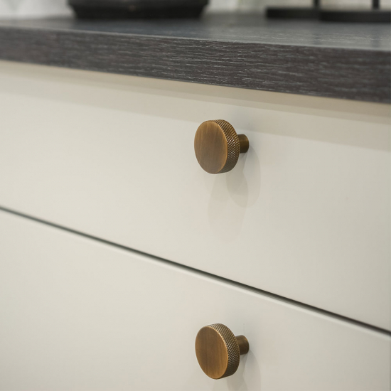 Knop Flat - Rustfrit Stål Finish
